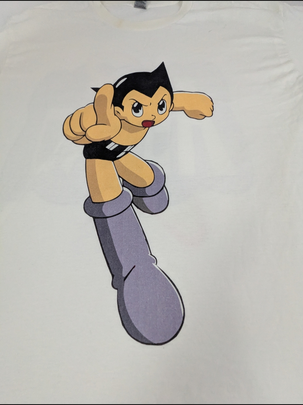 Astro Boy Men's Double Sided White Tee Size Large